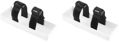 Wzxksoac 2X RC Battery Tray Case Battery Box Bracket for SCX10 TRX4 D90 1/8 1/10 RC Car Spare Parts,White