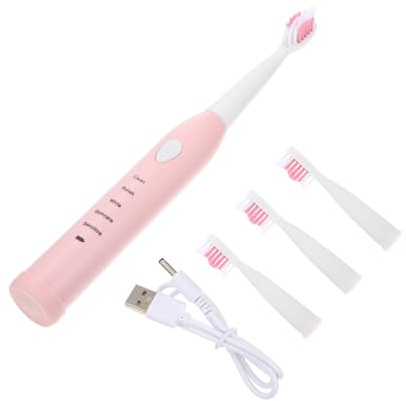 Elektrische Kinderzahnbürste 1 Satz, mit USB Ladefunktion Rosa | Automatische Reinigung, ABS Gehäuse, Sanfte Pflege für Zahnfleisch und Zähne, für Kinder