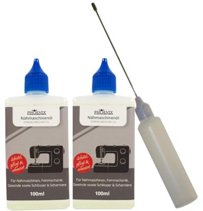 Phönix Nähmaschinenöl 100 ml – Feinmechaniköl & Universalöl – harz- und säurefrei, geruchslos – Schmieröl für Nähmaschinen, Türen, Fenster, Schlösser, Elektro-Rasierer, Modelle & Feinmechanik