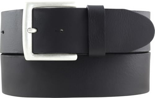 BELTINGER Jeansgürtel aus Vollbüffelleder 5 cm | Leder-Gürtel für Herren 50mm | Breiter Herren-Gürtel aus echtem Leder