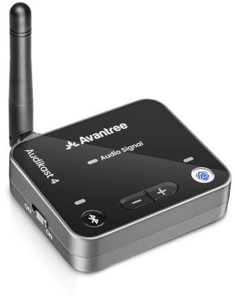 Avantree Audikast 4T - Auracast & Bluetooth TV Transmitter for Headphones