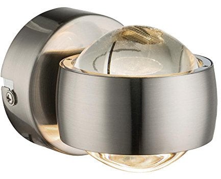 GLOBO Wandleuchte Randi, nickel matt, 78290