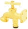 Parkland Solid Brass Hose End Tap Outdoor Brass Tap Allotment Tap Outside Anywhere Tap for Convenient Water Access