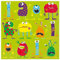 Stewo 2572752545 Servietten Monster, 33 x 33 cm, 20 Stück, bunt