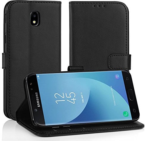 Simpeak Cover Compatibile per Samsung Galaxy j5 2017,Custodia Compatibile con Samsung Galaxy j5 2017 in Pelle Portafoglio con Supporto,Nero