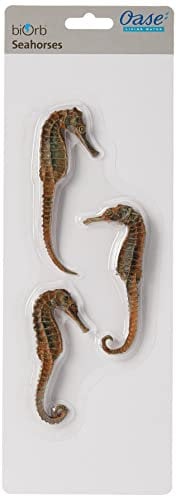 biOrb 55063 Seepferdchen 3er-Set, natur - Seepferdchen-Skulpturen-Set, Aquarium Ornamente, Dekoration für alle biOrb Aquarien