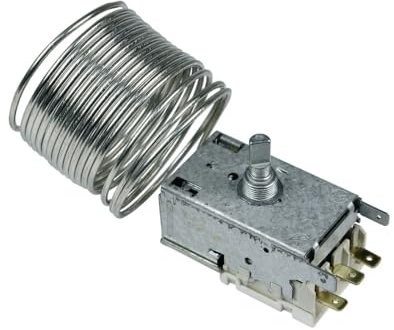 Thermostat Kühlthermostat Kühlschrank Kühl-Gefrierkombination Gewerbe-Gefriergeräte Ranco K54-H1119 2500mm Kapillarrohr 3x4,8mm AMP kompatibel mit Liebherr 6151090 Miele 1764001