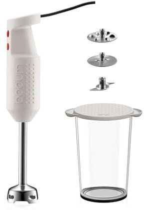 BODUM K11179-913EURO-3 BISTRO SET Set pied mixeur électrique avec accessoires, 300 W