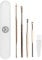 BLISSANY® Set de nettoyage d'oreille 4 pièces - nettoyants auriculaires médicaux en acier inoxydable, élimination de cérumen, nettoyage d'oreille