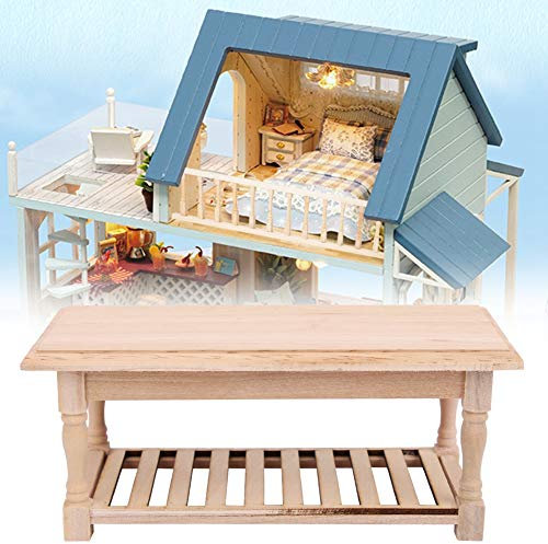 Tnfeeon 1:12 Puppenhaus Dekor Möbel Holztisch, Klassische Mehrzwecktisch Küche Szene Puppenhaus Dekoration