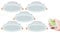 LEDUX Tunable-White LED Einbaustrahler CCT 3000-6000K, Dimmbar + Farbtemperatur einstellbar, Warm + Neutral + Kaltweiß, IP44 Schutzklasse, 2.4G Funk (5er Set mit Fernbedienung, 24W)