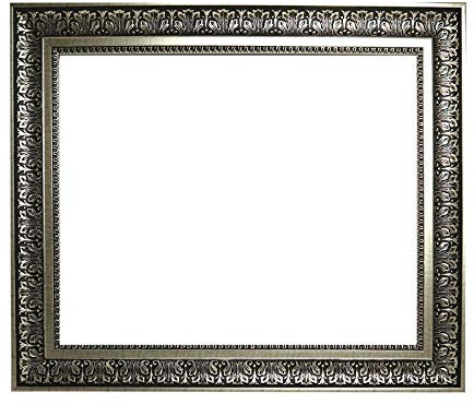 Barockrahmen Silber verziert, 675 ARG, Leerrahmen, 40x60 cm