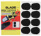 Altsaxophon Mundstück Pads, 8 Stück Schwarz Baritonsaxophon-mundstück-Patches, für Altsaxophon(0,5 mm Dicke)
