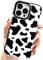 AMART for iPhone 13 Pro Case Cute Cow Print,Cute Animal Cow Pattern Design Silicone Shockproof Protective TUP Bumper Case for iPhone 13 Pro 6.1 inch
