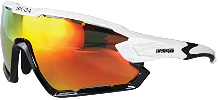 Casco Sportbrille Fahrradbrille SX-34, Modell White Black red