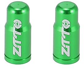 X AUTOHAUX 2pcs Aluminum Valve Caps French Type for Bicycle MTB Green