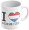 Tasse aus Keramik mit luxemburgischer Flagge