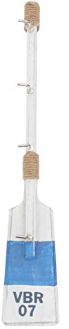 Happyyami Vintage Hakenleiste Wand Montiert Mantel H?lzerne Nautischen Wandhalterte Nautischen Strand Rack Eingangsbezüge für Nautische Dekoration (40 Cm) Meer Paddel Strand Wand