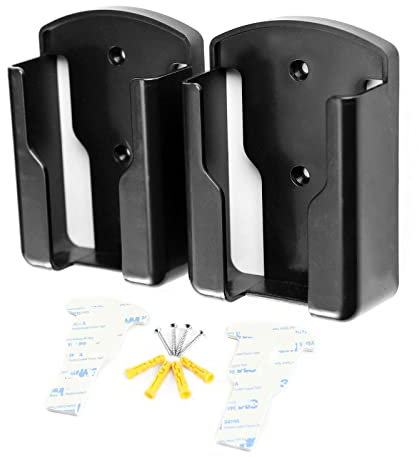 MEIRRAI Porta Telecomando da Muro, 2 Pezzi Nero Grande Porta Telecomandi da Parete, Universale Portatelecomando per Condizionatore TV, Casa e Ufficio