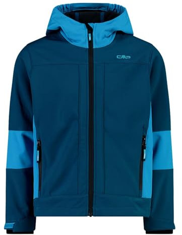 CMP - Kinderjacke mit fester Kapuze, Petrol-Fluss, 164