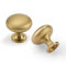 Probrico 20 Pièces Boutons de Porte, Laiton Rond Monotrou Poignée, Vintage Poignées Boutons de Meuble, pour Commode, Armoire, Meuble, Porte Placard, avec Vis Assorties - 30 * 30 mm/Or