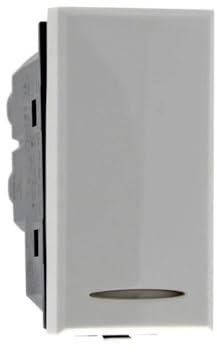 OISE ART STORE Trade Shop - Pulsante No 1p 16a Colore Bianco Compatibile con Bticino Axolute