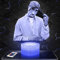 Nachttischlampe - Touch-Nachtlicht Rapper Tu pac 3D-LED-Lampe Illusion, Geschenkidee Weihnachten Geburtstag Junge und Mädchen Nachttischlampe Kinder- oder Erwachsenenzimmer TOP