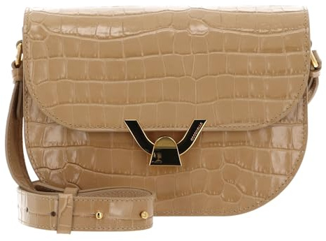 Coccinelle Leder Umhängetasche Dew Crossbody Shiny Soft Croco Print Leather