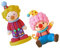 GARVALON 2 Stück Clown Ornamente Clown Figuren Mini Clown Figur Mini Puppen Clown Miniatur Tischdekoration Kuchen Clown Statuen Lustige Clown Miniatur Desktop Dekoration