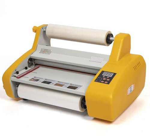 XNXYSMKJ Plastifieuse, Presse à Rouleaux Chauds et froids 600 W, Rouleau de plastifieuse 330 mm, adaptée au Bureau Scolaire Zhaoxiangguan