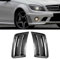 Yygjwyw Auto Frontlippe Frontspoiler für Mercedes Benz C-Klasse W204 S204 C63 AMG 2007-2010, Spoilerlippe AntiKollision Abriebfest Frontstoßstange Lippe Auto Zubehör,normal-Carbonfiberlook
