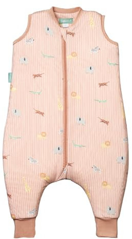 molis&co - Baby Schlafsack mit Füßen -Ideal für Frühling und Herbst - Babyschlafsack mit Beinen 1 tog - 100% Baumwolle (Oeko-TEX 100), Premium Qualität - Jungle (80 cm)