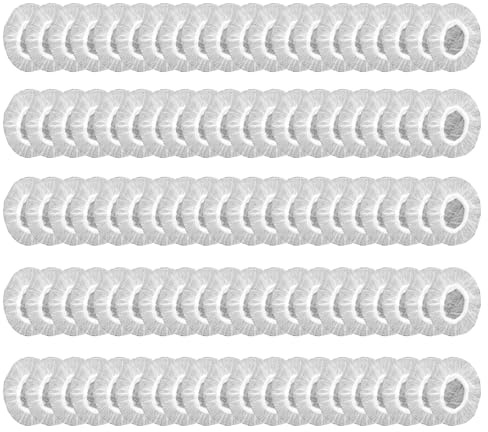 100 Pièces Protecteurs d'Oreilles Jetables en Plastique Transparent, Protege Oreille Imperméables Transparents, Protecteurs d'oreille Jetables Clair Plastique, pour Teinture Capillaire, Douche
