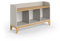 VitaliSpa Kindersitzbank Malia, Spielzeugregal mit Sitzbank, Cashmere-Eiche, 107.2 x 63.8 cm