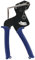 Edelstahl-Kabelbinder-Zange mit 100 Kabelbindern • präzises Schneiden & Spannen • für Kabelbinder bis 12mm (Molybdän-Vanadium-Stahl, Blau)