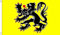 Drapeau du lion de la Flandre 15,7 x 0,9 m 100 % polyester avec œillets Bannière FlagSuperstore