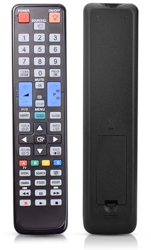 Hd-line Ersatz Fernbedienung für Samsung AA59-00445A – Kompatibel mit LCD LED Smart TVs – Keine Einrichtung nötig, Sofort einsatzbereit, Langlebig & Zuverlässig
