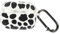 Shockproof Earphone Box mit Cow Pattern Schutzhülle für Stoßfest Präzise Ausschnitte Langlebig Bequem