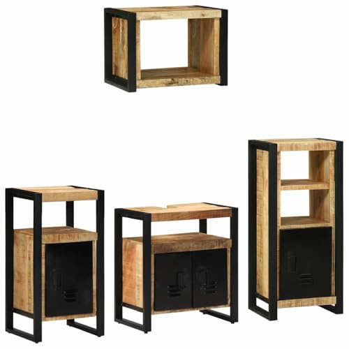 vidaXL Bathroom Storage: Wall Hanging Cabinet in Industrial Look for Your Living Room A Cool and Modern Organiser Perfect for Indoor Use.