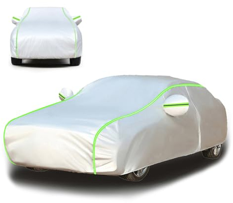Autoabdeckung Outdoor für Ford Focus 2 CC,Autoplane,Wasserdicht,Regen Sonne Staub Schutz Verkratzt,mit Reißverschlusstür sg14