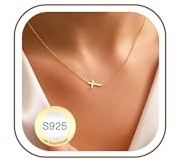 Avotto Collier Croix Or Femme Collier Croix Chretienne Cross Necklace Women, Chaîne Or Collie Inoxydable Femme Chain Neckalce Gifts