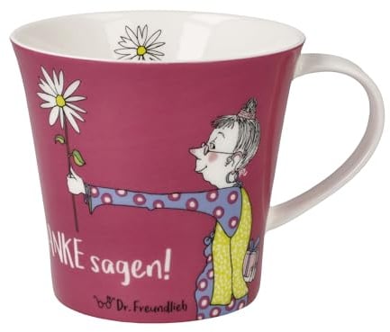 Goebel Kaffee- / Teetasse Freundlieb Danke Atelier
