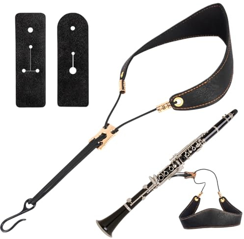 Harmonic Balance Sangle tour de cou pour clarinette, support réglable de 42 à 56 cm avec construction ergonomique, protection en néoprène robuste, soulagement de la pression profilé avec design