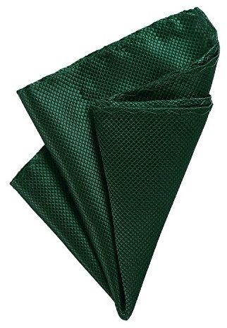 DonDon Herren Einstecktuch 21 x 21 cm formstabil und verstellbar für feierliche Anlässe grün