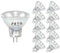 NCC-Licht 10 x LED Leuchtmittel Glas Reflektor MR11 2W = 20W GU4 12V 150lm warmweiß 3000K flood 30° (10 Stück)