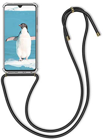 kwmobile Necklace Case kompatibel mit Huawei Mate 20 Hülle - Silikon Cover mit Handykette - Band Handyhülle Transparent