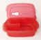 TW TUPPERWARE Micro Crystal Wave 1,0L ROSA mit Einteilung Mikrowelle Geschirr + Minifaltsieb Schwarz