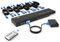 MT-VIKI KVM Switch HDMI 8 Port HDMI Konsole 8 in 1 Out mit IR Fernbedienung 8xKVM Kabel Desktop Selektor 4 USB-Port Auto Scan 2xRack-Satz 4K30Hz