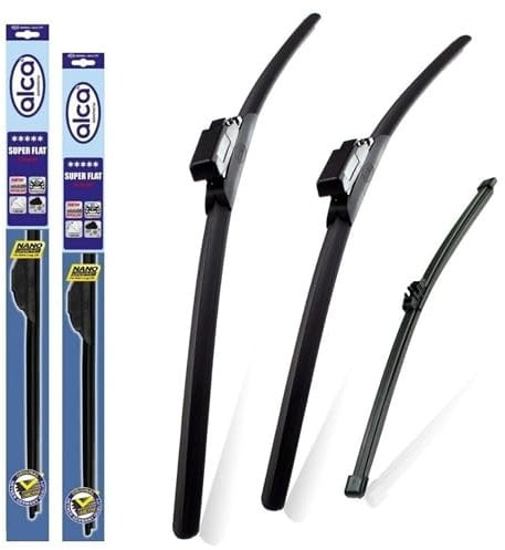 alca Germany Fits Mercedes A-Class 2015-2018 Set of 3 Windscreen Wiper Blades Super Flat Front Rear 2419TLM 9X1 ASF2419TLM9X1