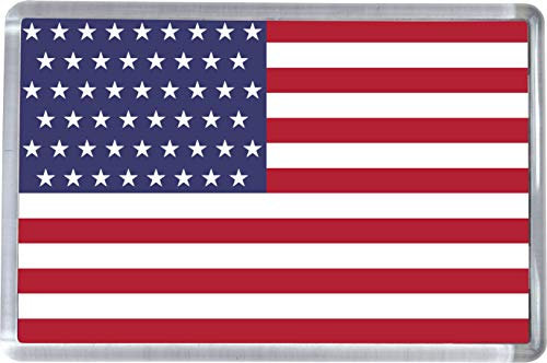 Flags of the World American U.S.A. Flag Magnet 5 X 7.5 CM